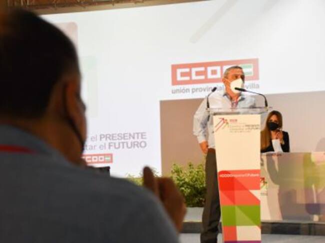 Alfonso Vidán, durante su alocución en el 14º Congreso.