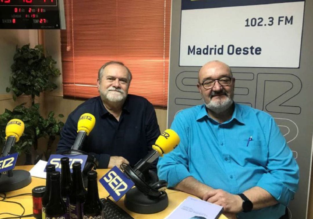 Los escritores José Luis Labad y Gonzalo Arjona