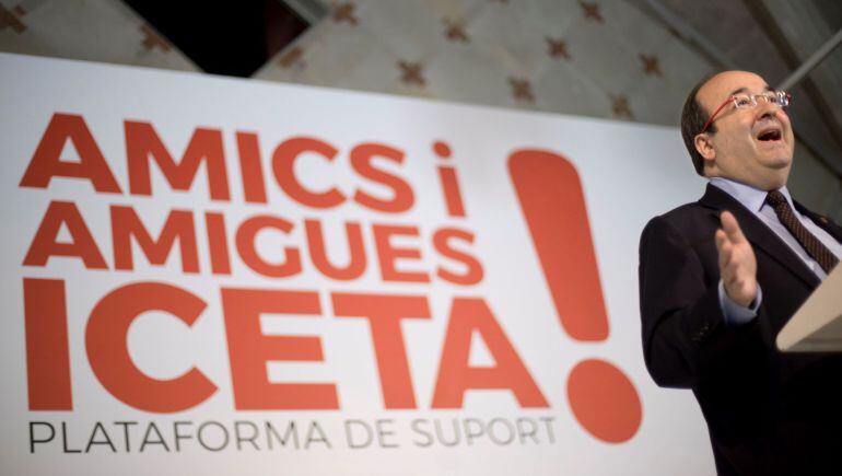 El candidato del PSC a la presidencia de la Generalitat, Miquel Iceta.