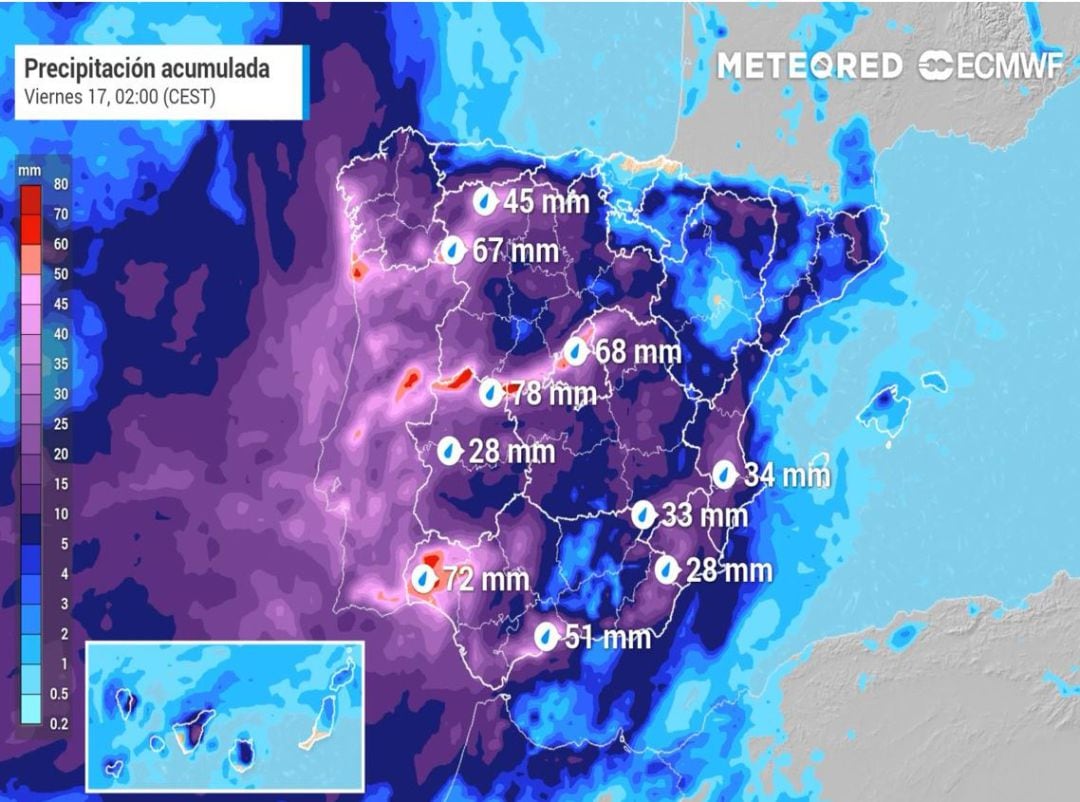 Mapa de precipitaciones