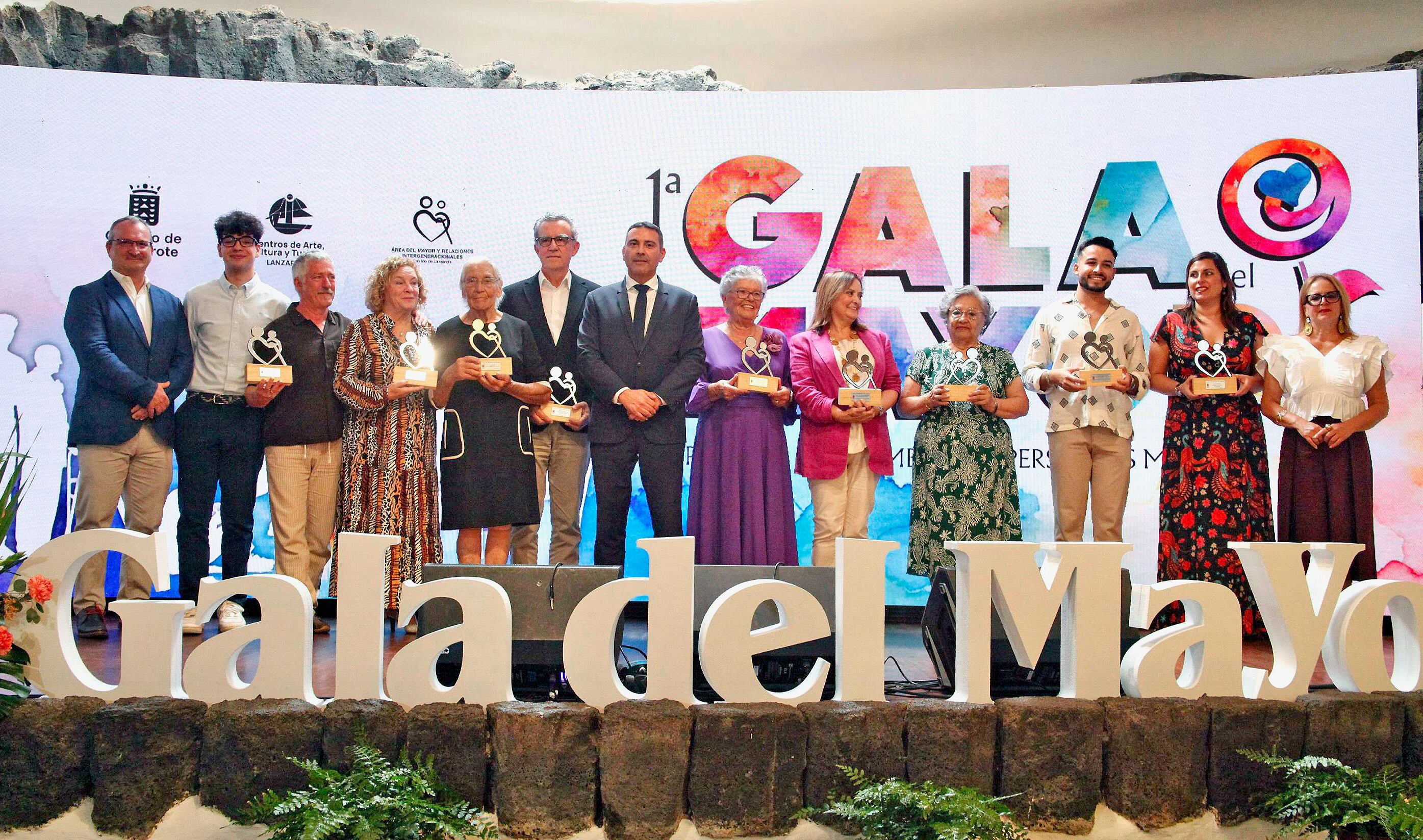 Homenaje al colectivo de mayores en la primera Gala del Mayor de Lanzarote y La Graciosa.