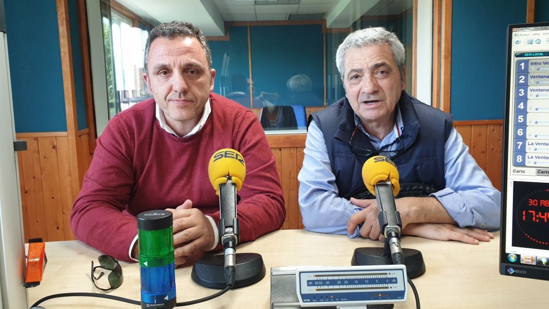 Mariano Carmona y Carlos Sánchez durante la entrevista en La Ventana de Cantabria 