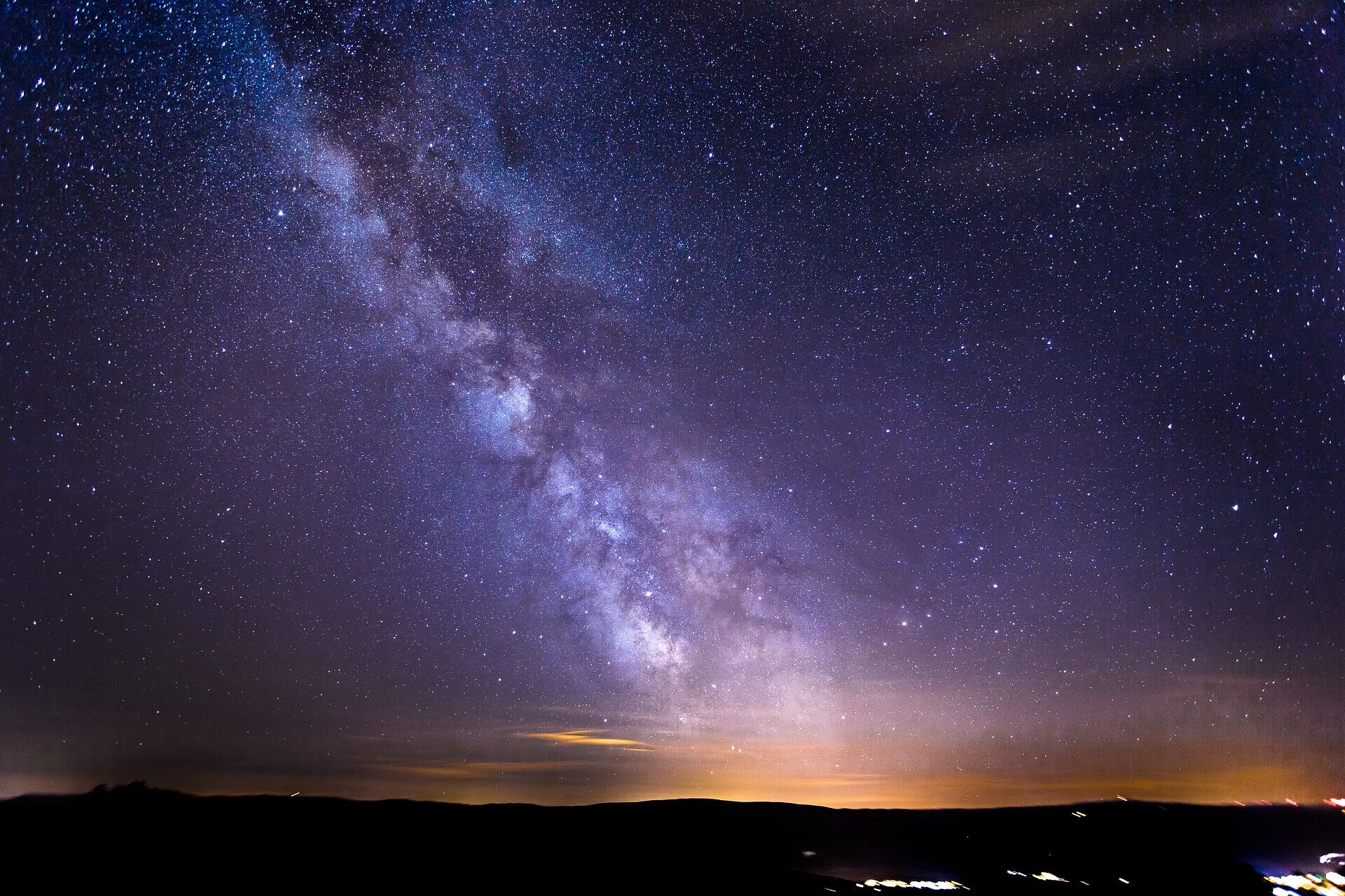 Imagen del cielo de noche.