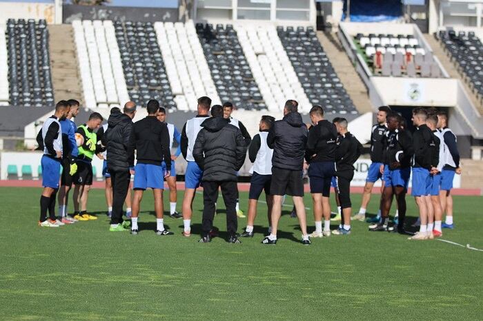 Un entreno de la Balona
