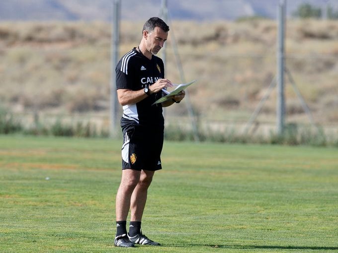 Juan Carlos Carcedo durante en un entrenamiento en la Ciudad Deportiva