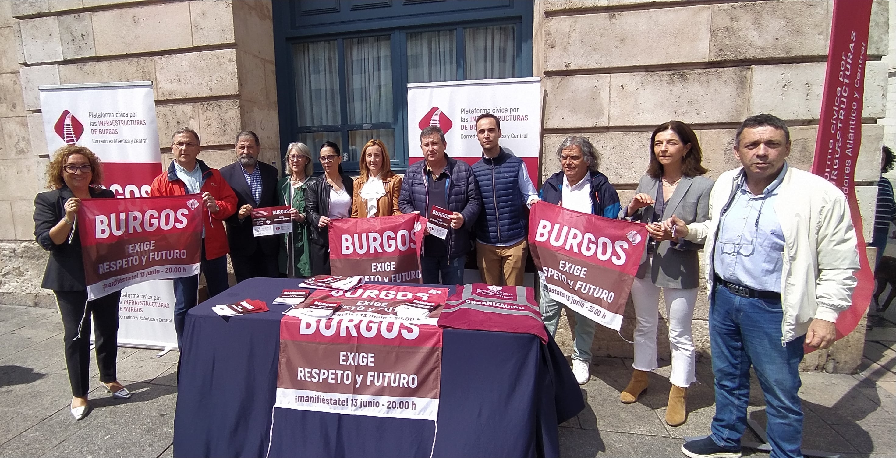 La Plataforma Cívica por las infraestructuras de Burgos asegura tener el respaldo de más de 200 entidades sociales