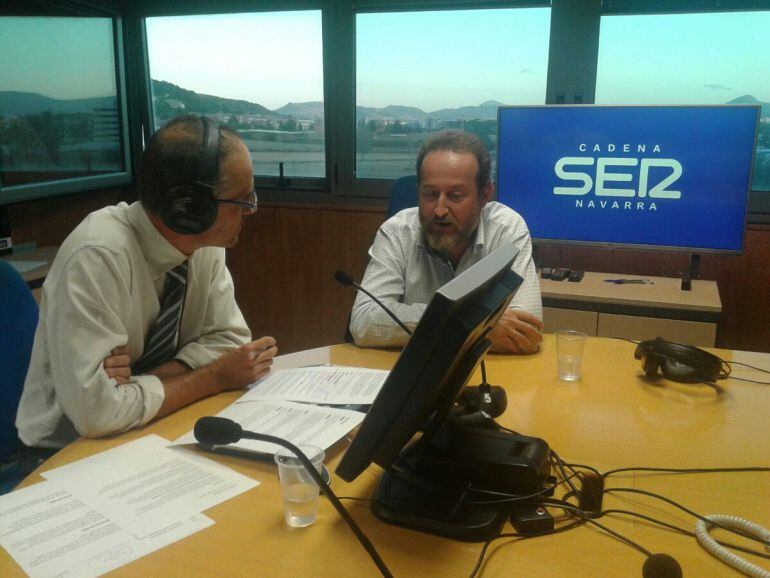 Daniel Palacio, fundador y director general de Tutti Pasta, durante la entrevista en los estudios de la cadena SER