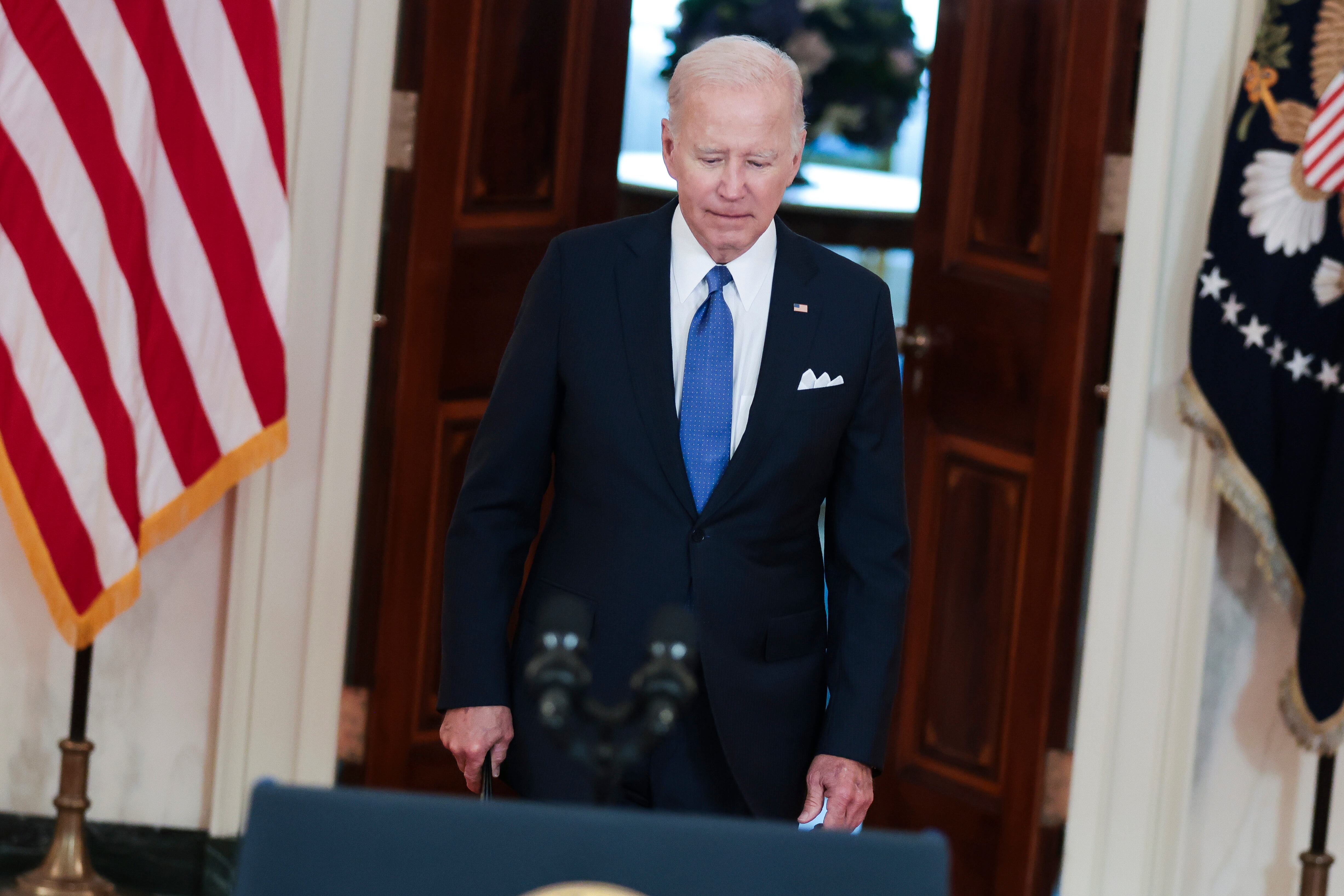 El presidente de Estados Unidos, Joe Biden, durante la rueda de prensa