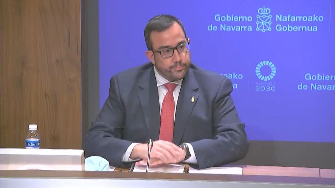 El portavoz del Gobierno de Navarra, Javier Remírez