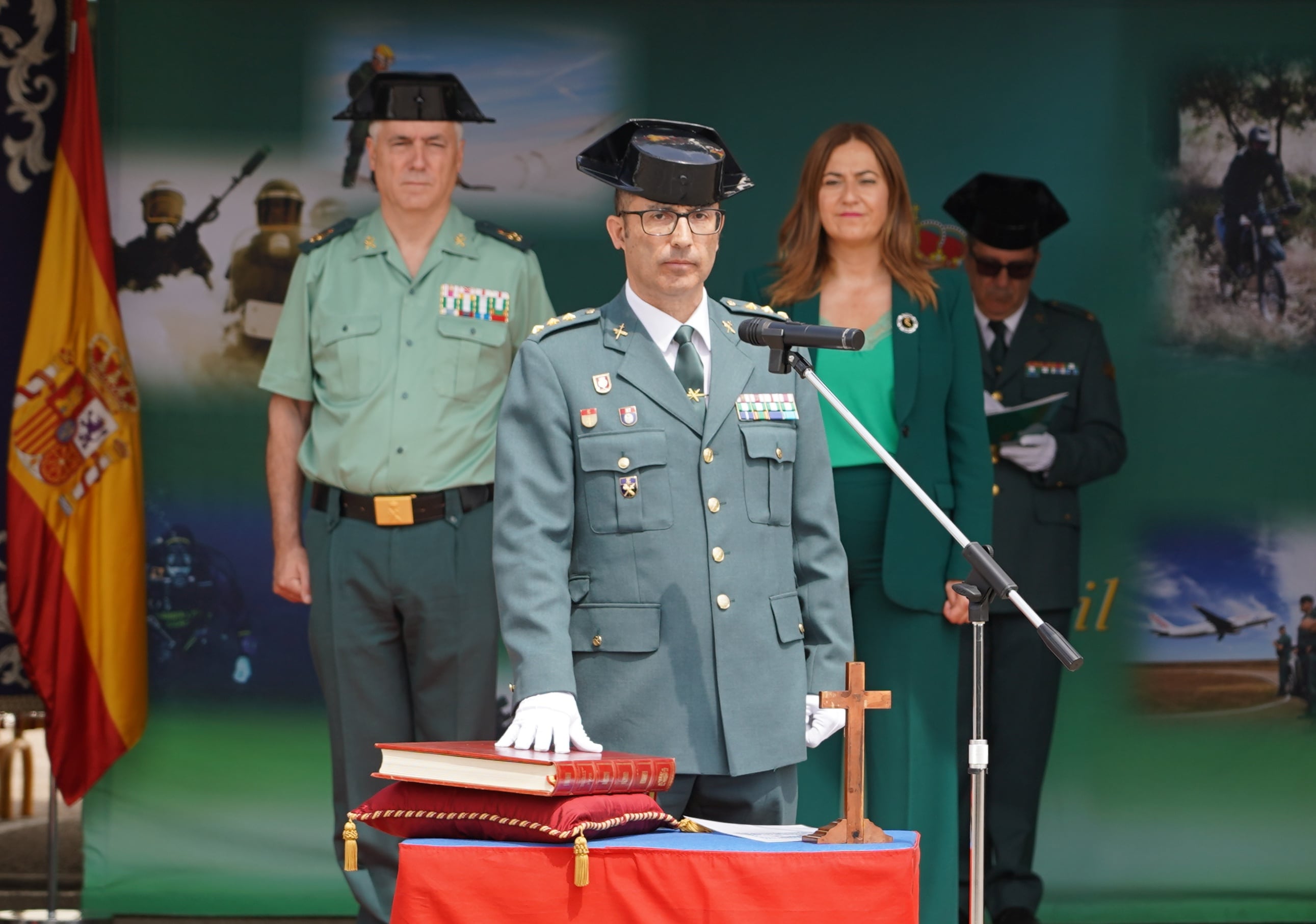 Toma de posesión del nuevo coronel jefe de la Comandancia de la Guardia Civil en Valladolid