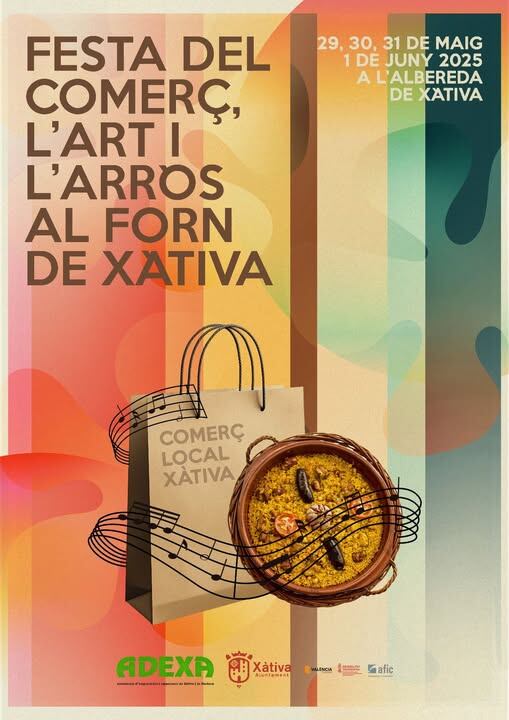 Programación Feria Comerç Local Xàtiva. Fuente: Radio Xàtiva Cadena SER