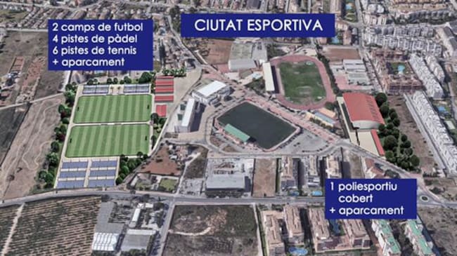 Ciudad Deportiva propuesta por el PP.