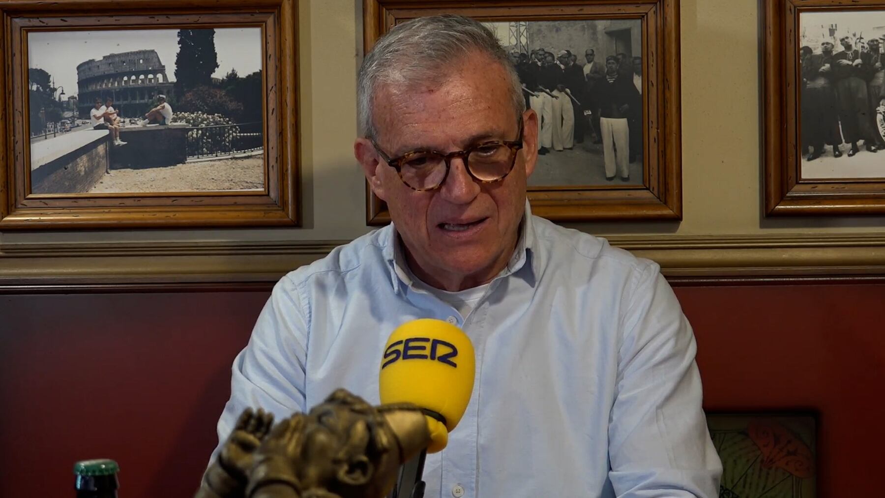 Jordi Sedano, durante su entrevista en Soc Alcoià