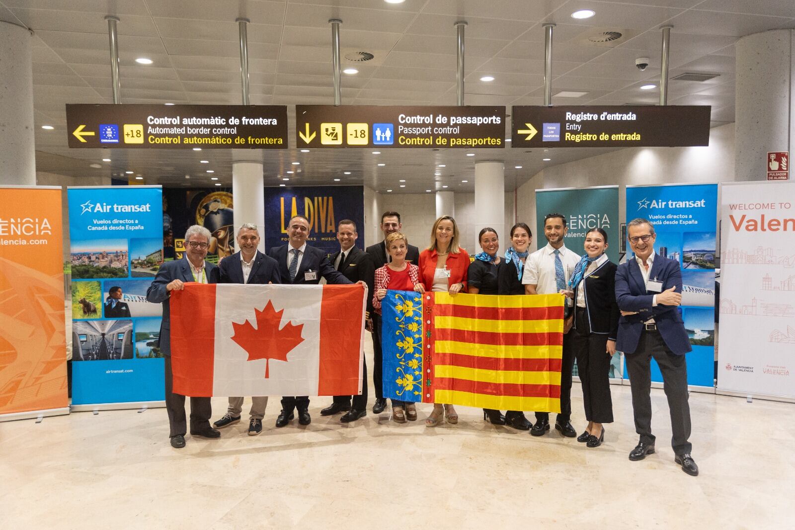 Llegada primer vuelo Montreal València