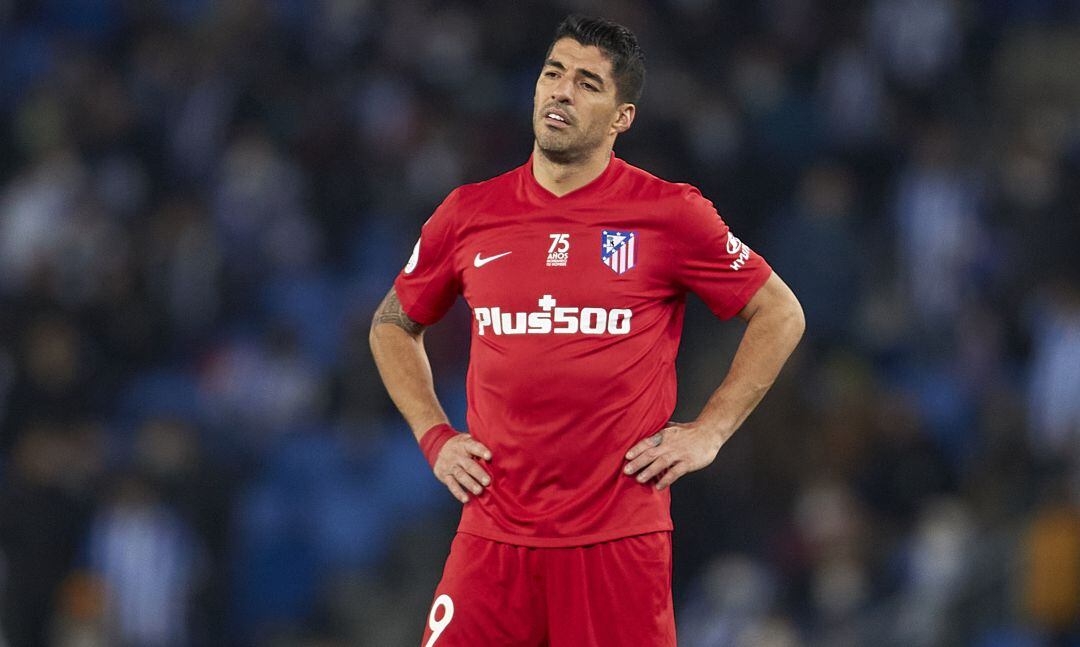 Luis Suárez, durante un partido con el Atlético