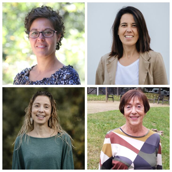 Les quatre investigadores Laura Vall-llosera, Gemma Renart-Vicens, Laura Serra i Carme Saurina.