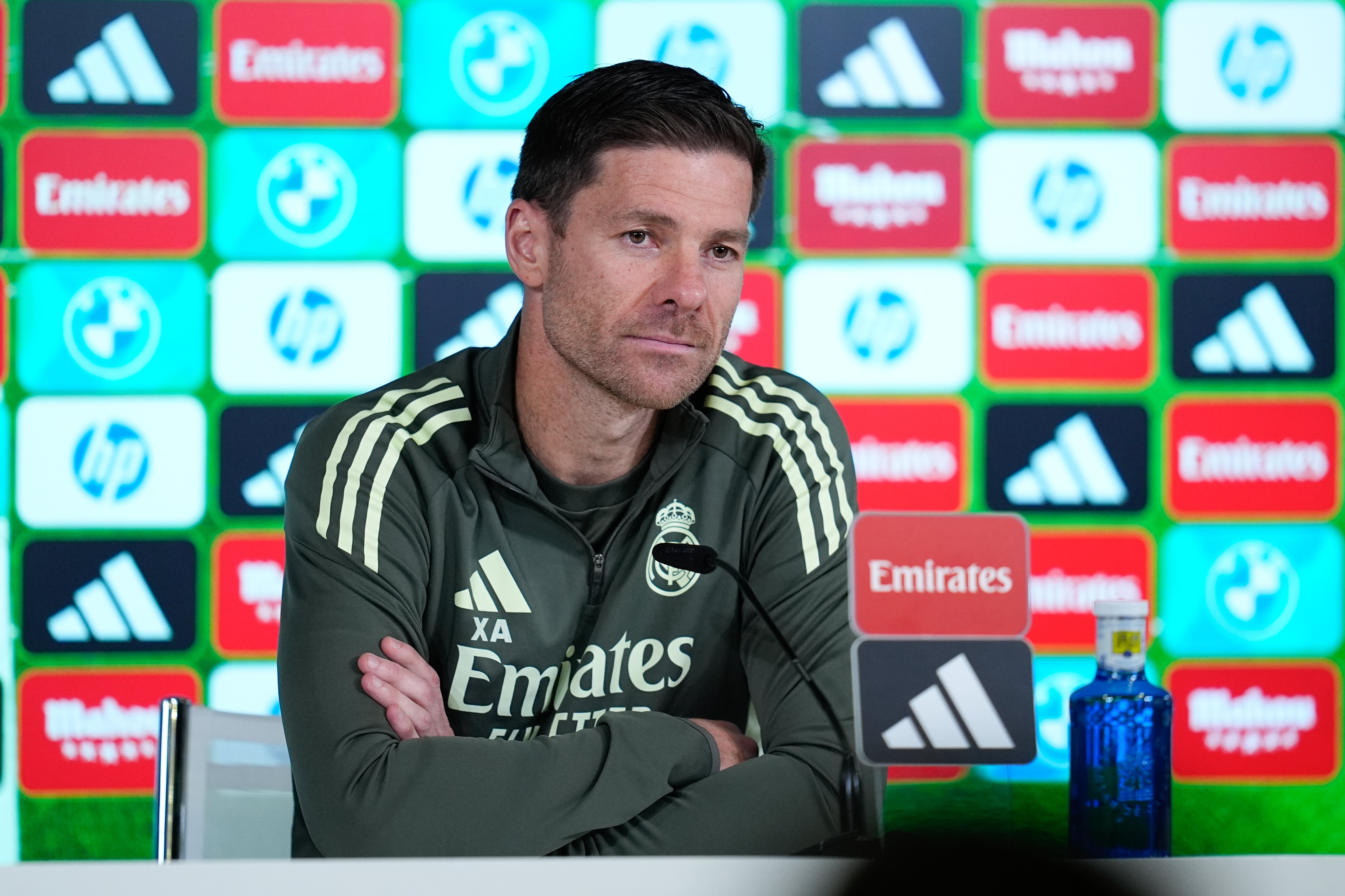 Xabi Alonso en rueda de prensa