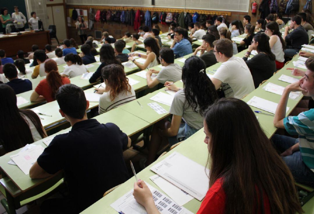 Imagen de archivo de la EVAU de 2018 en la Universidad de Zaragoza