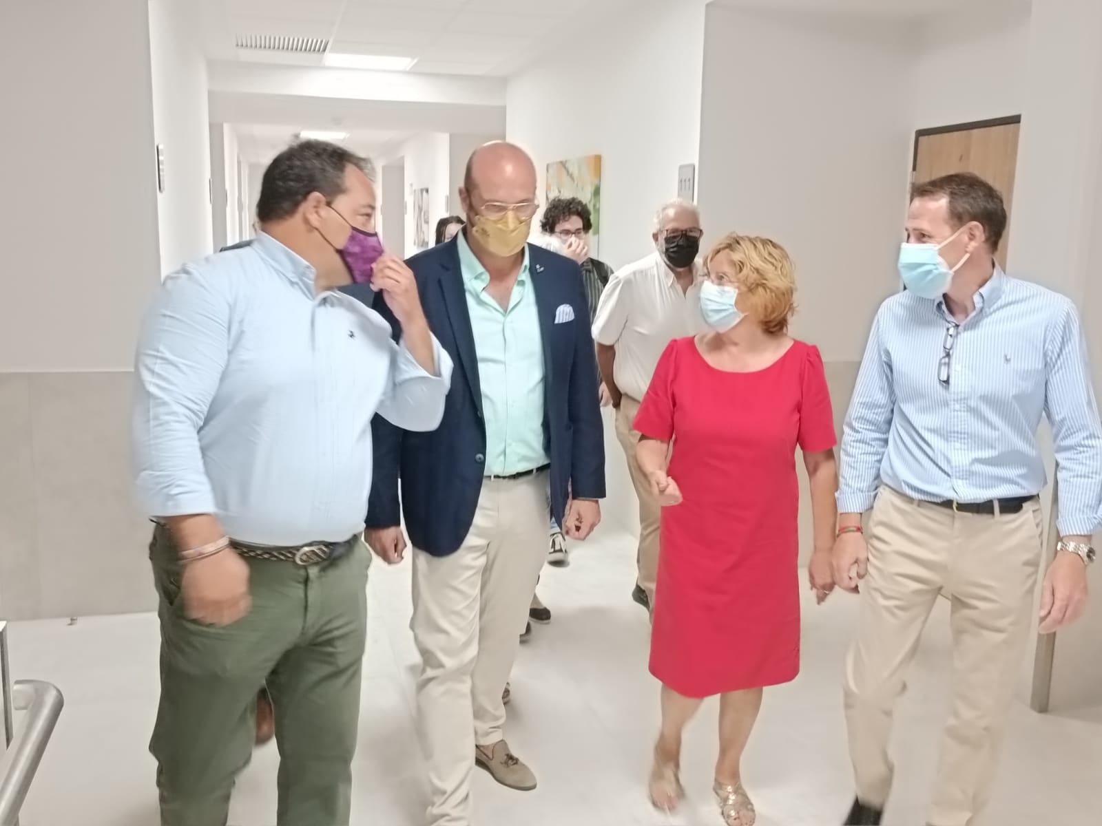 Visita de Mariví Broto a la residencia Vitalia Sierra de Guara de Chimillas