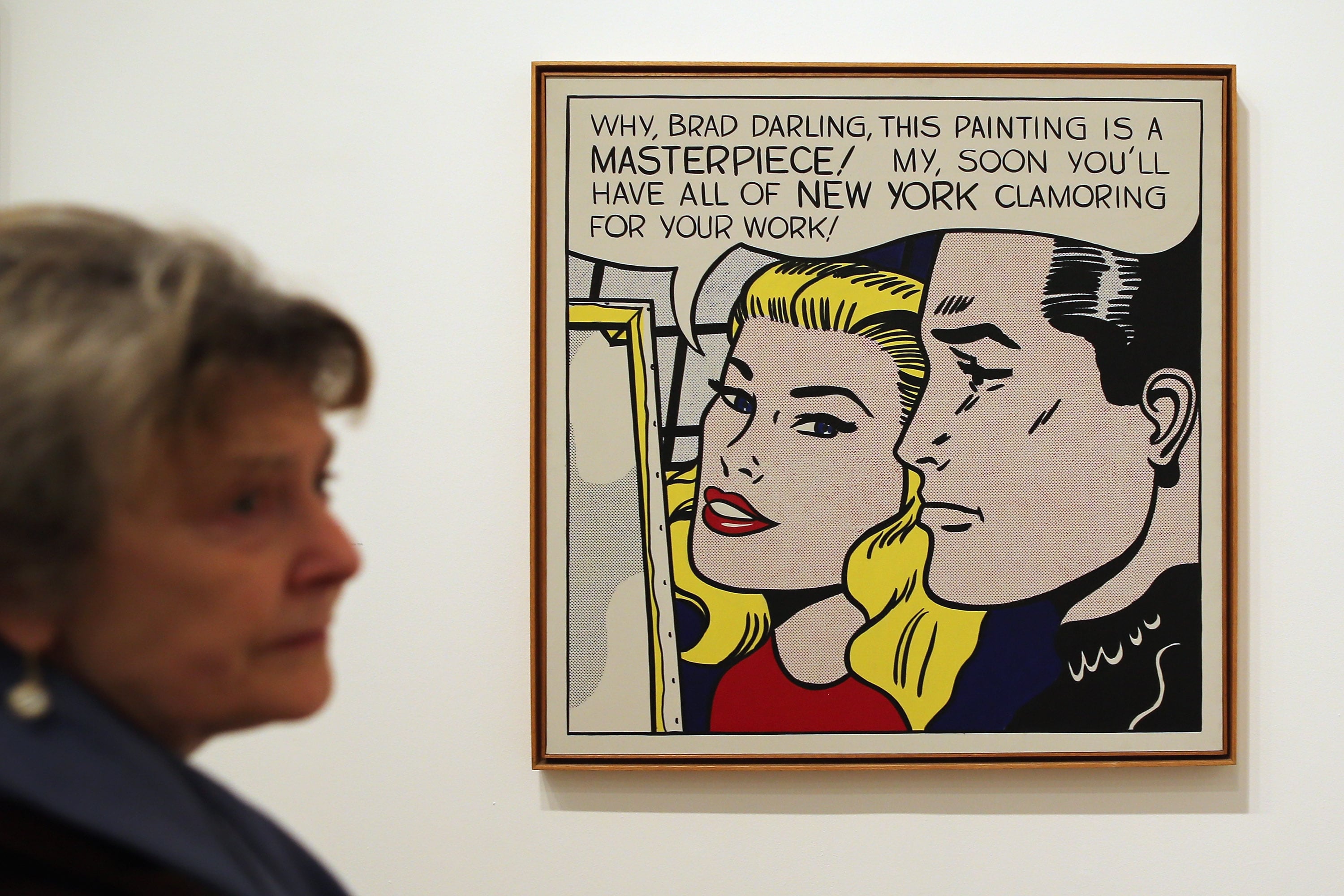 La obra de &#039;Masterpiece,&#039; de Lichtenstein.