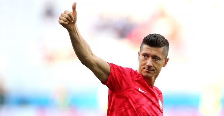 Robert Lewandowski, durante el pasado Mundial