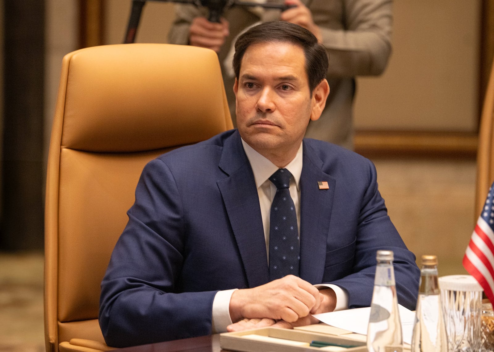 El secretario de Estado de EE.UU., Marco Rubio, durante la reunión celebrada por los jefes de las diplomacia de Estados Unidos