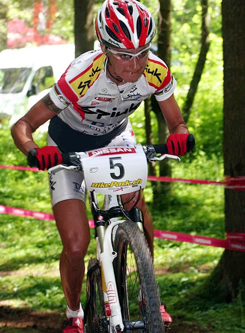 Marga Fullana compite en la prueba de Champery