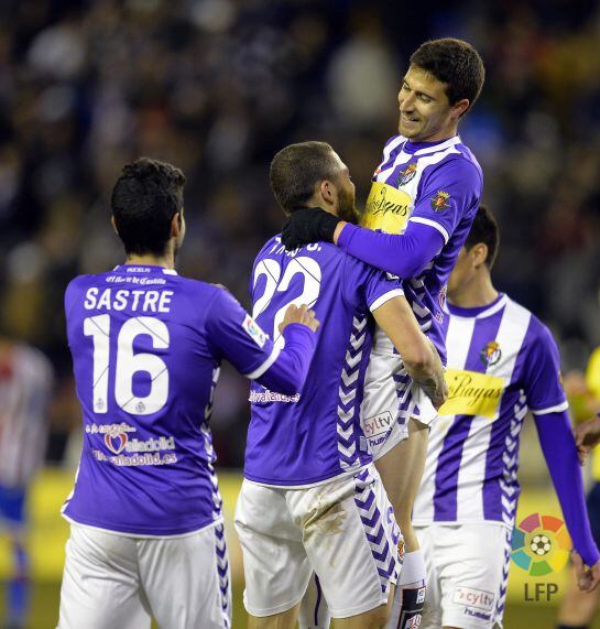 Celebración del tercer gol
