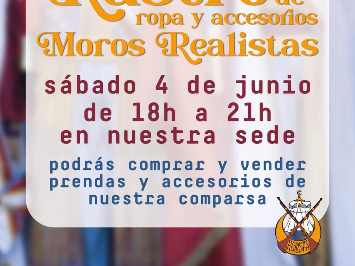 Las Comparsas de Villena animan el mercado de prendas festeras de segunda mano