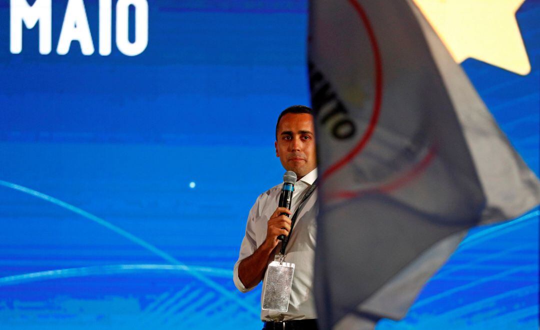 Luigi Di Maio, durante un acto del Movimiento 5 Estrellas