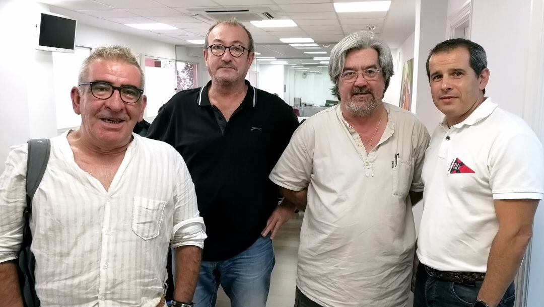 Antonio Zardoya, Pepe Soto, Antonio Balibrea y Carlos Arcaya