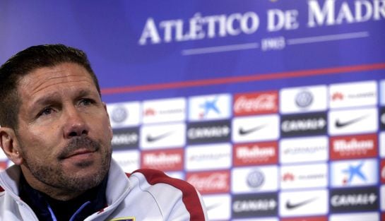 Simeone, en rueda de prensa