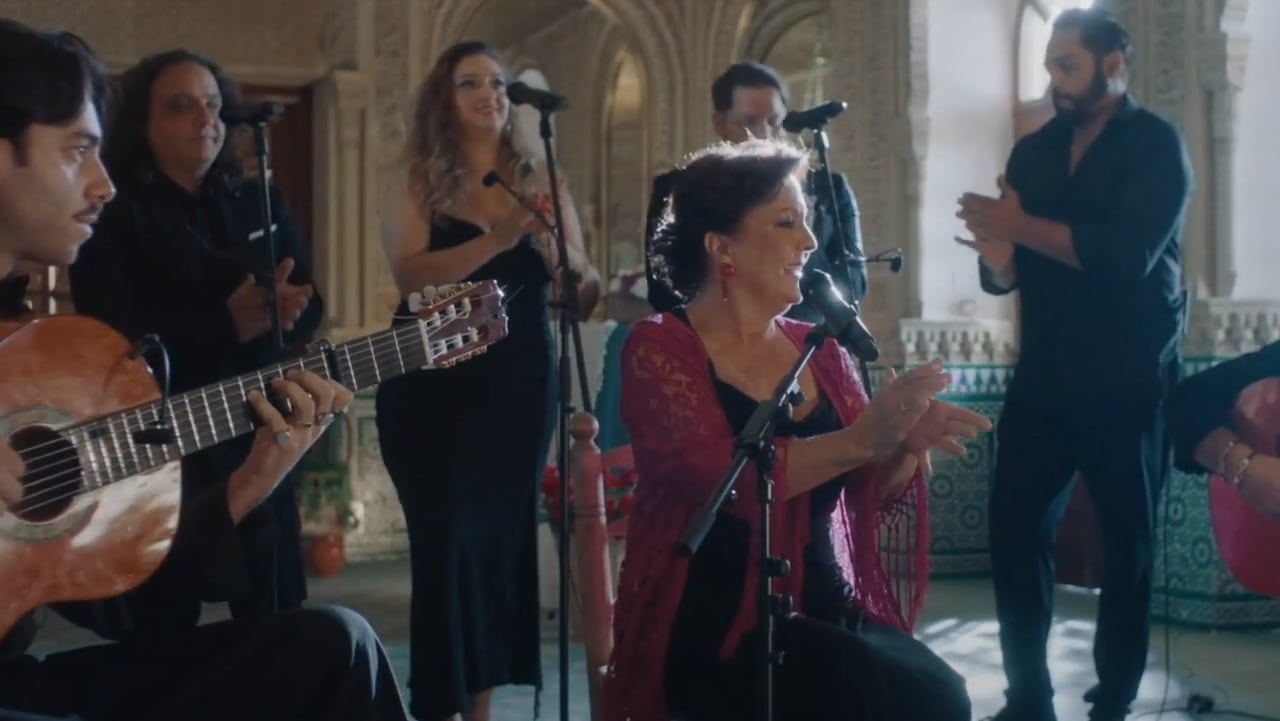 Actuación de Carmen Linares en el hotel Alhambra Palace en el vídeo sobre el flamenco que ha difundido la organización de los Grammy Latino