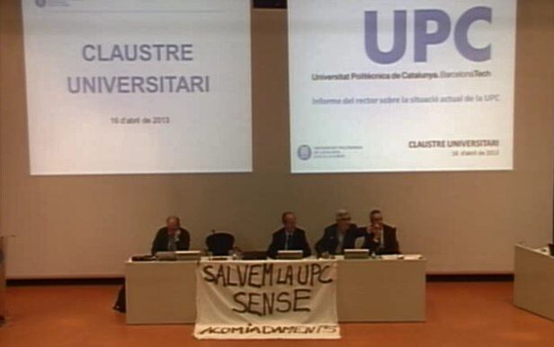 La presidència del claustre de la Universitat Politècnica de Catalunya