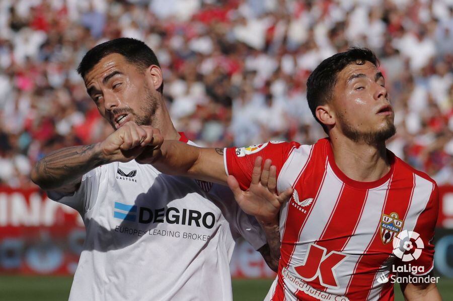 Suso y Robertone en el Sevilla-Almería.