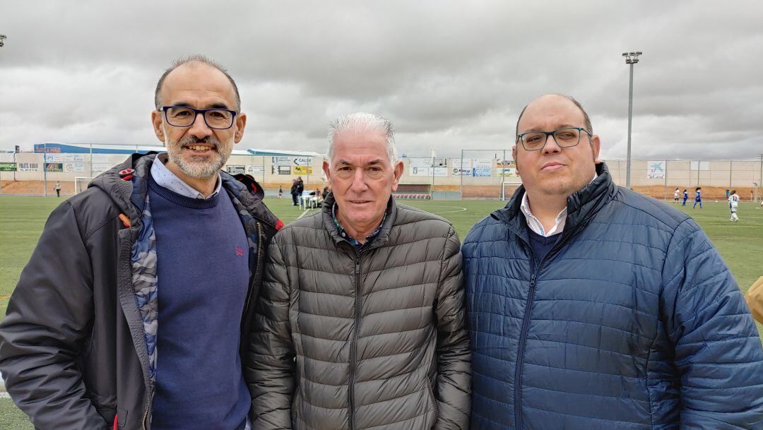Fernando Hidalgo (izquierda) junto al exdelegado de Albacete (c) y a Juan Pablo Trujillo, candidato en 2016