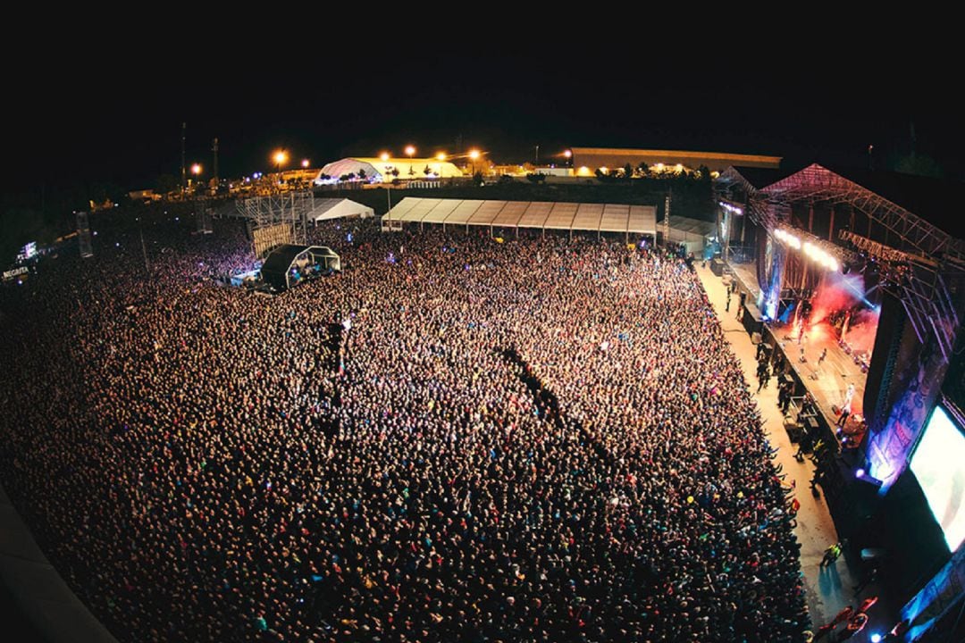 Fotografía aérea del Viña Rock