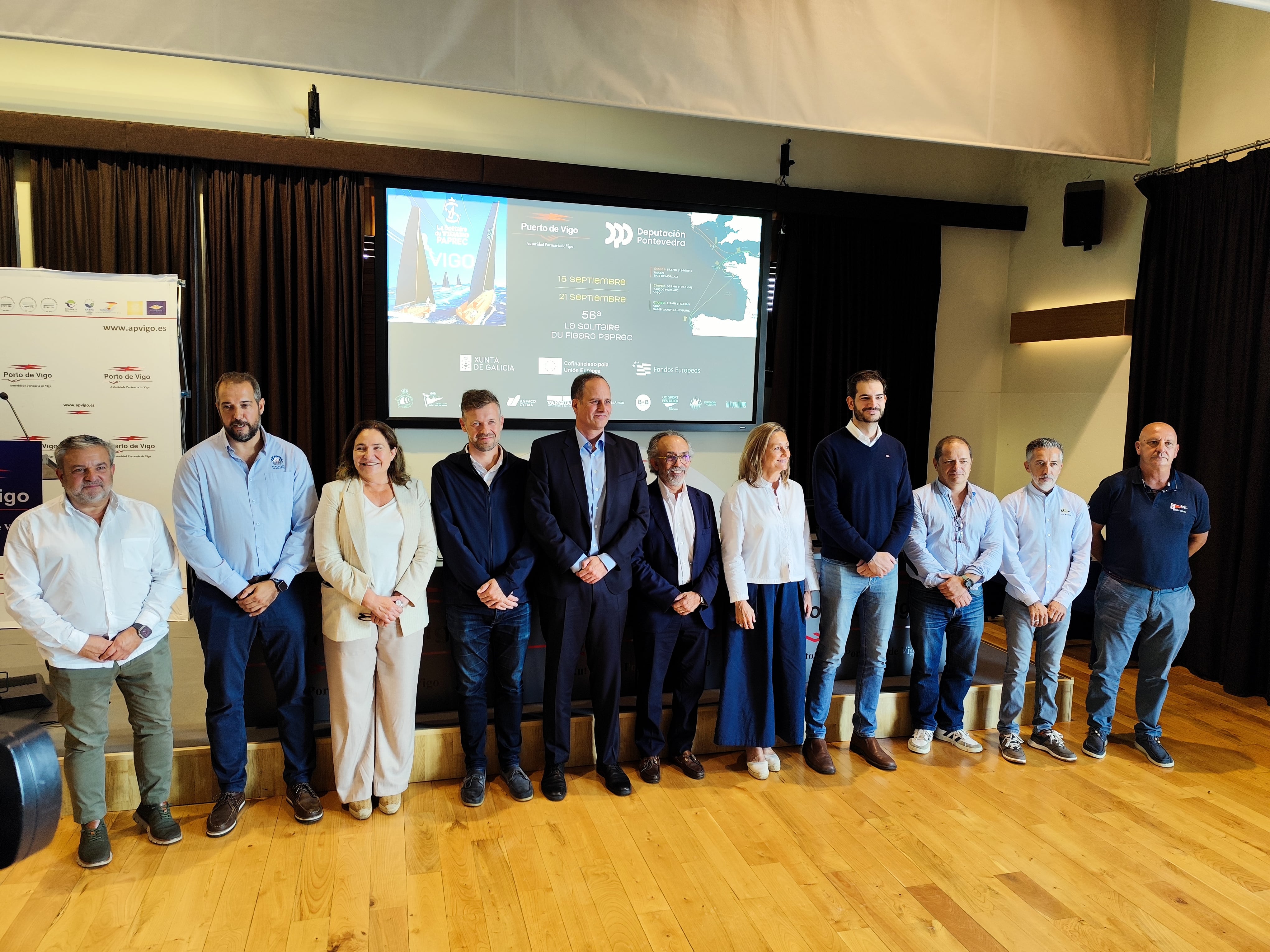 Presentación en Vigo de Le Solitaire du Figaro Paprec