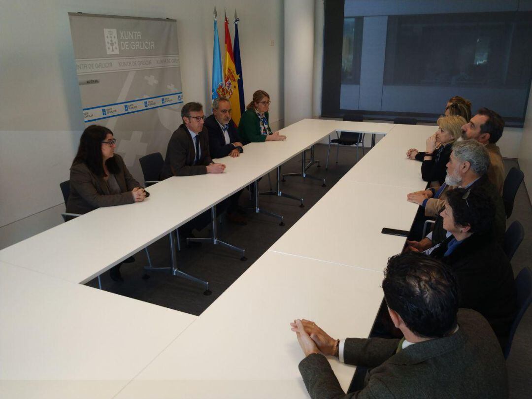 Reunión en la Delegación de la Xunta de Galicia en Pontevedra