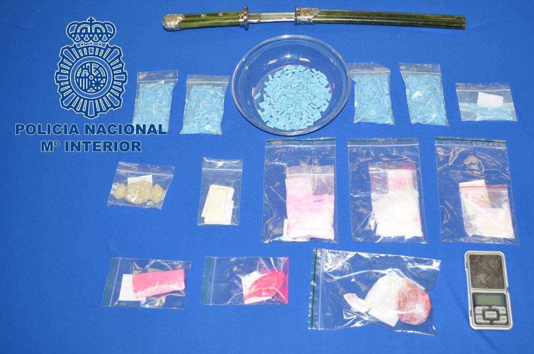 Droga decomisada la detenido