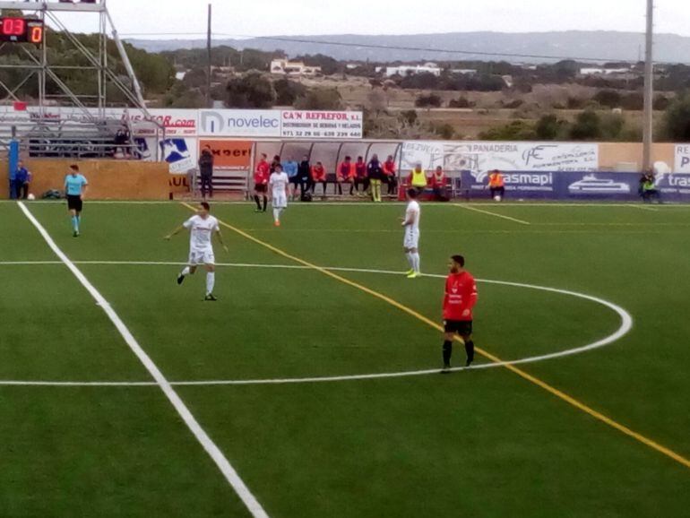 Imagen del partido jugado ayer en Formentera