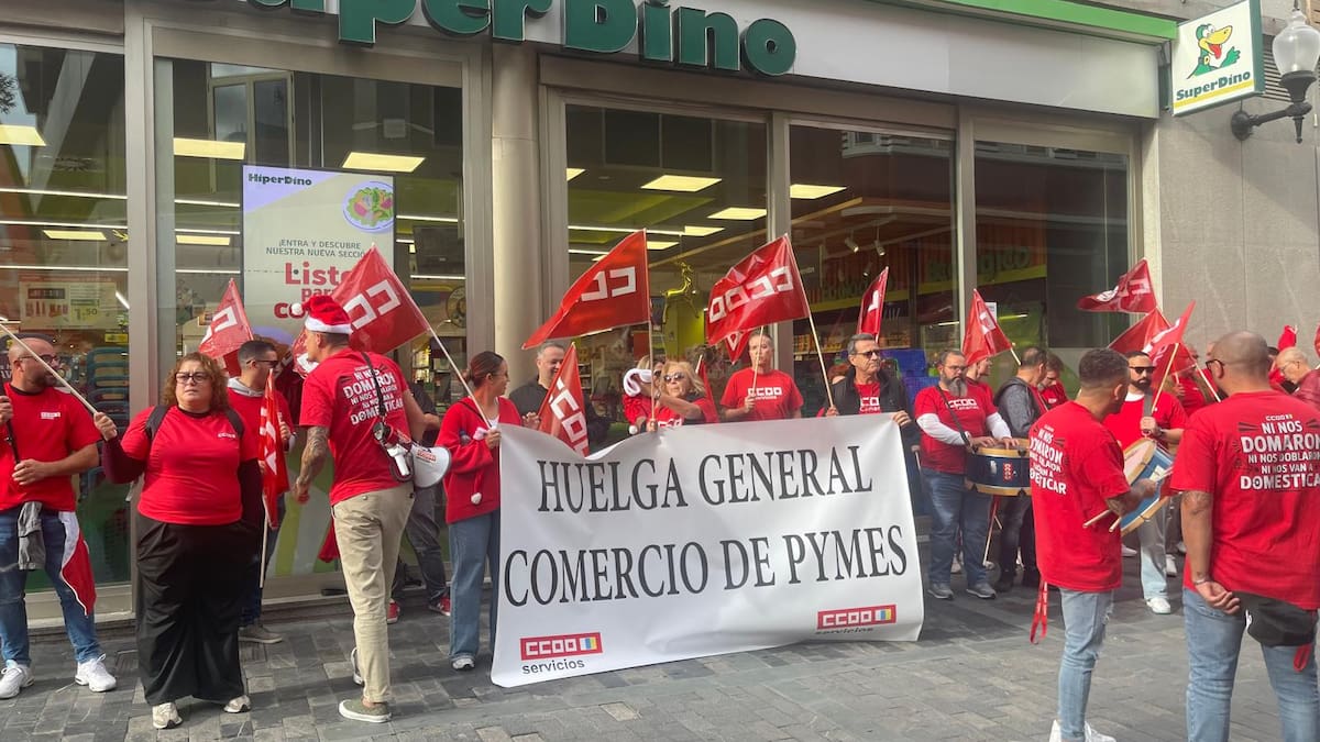 CC OO se lanza a la calle en vísperas de Navidad para reinvidicar un "convenio digno" en el comercio