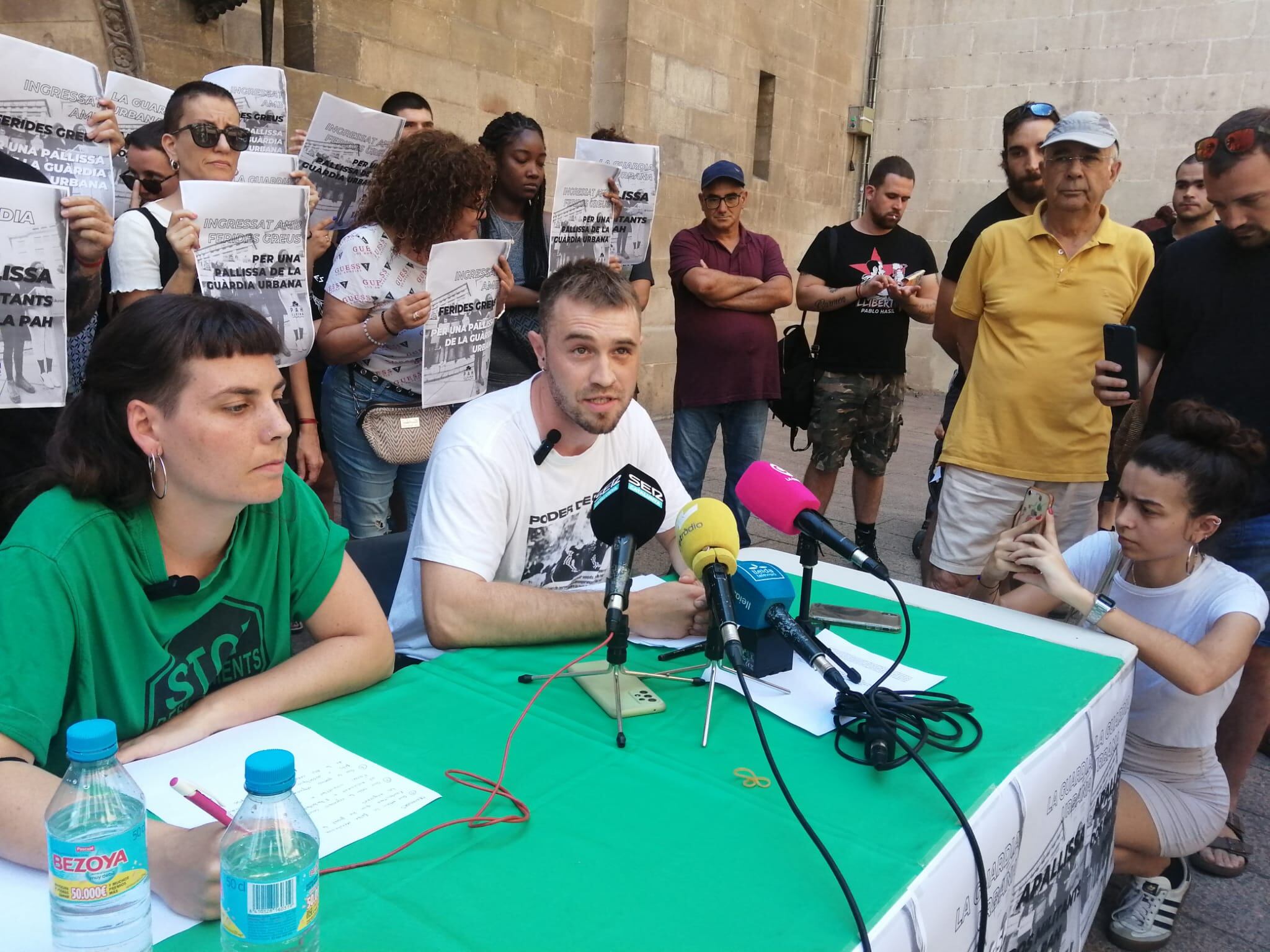Eduard, activista de la PAH que va ser detingut per la GU