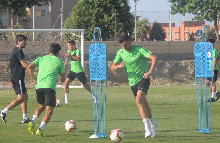 Andoni López, en acción.