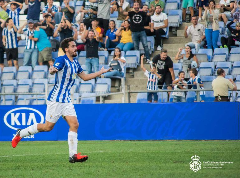 Rafa de Vicente, celebrando un tanto