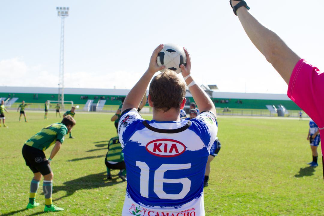 Imagen del partido disputado este domingo en Huelva 