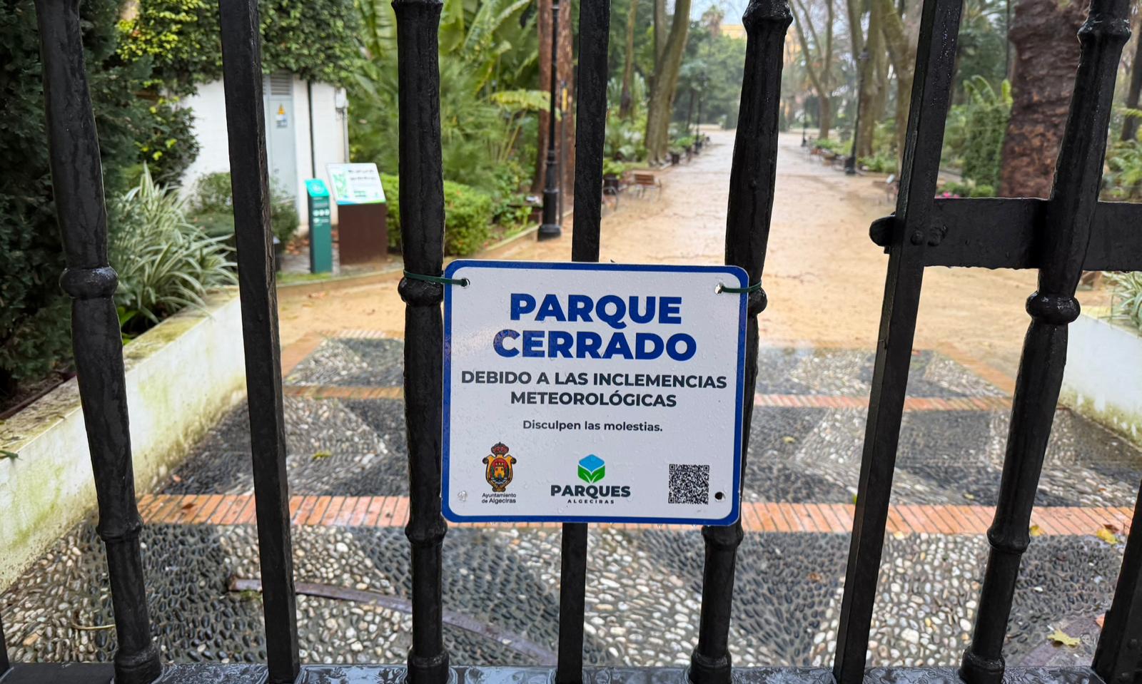 Parque María Cristina, cerrado