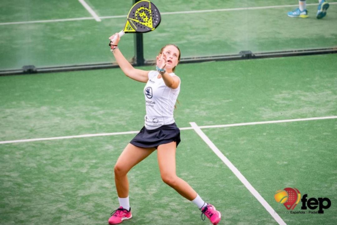 Valeria Atencia, durante un partido.