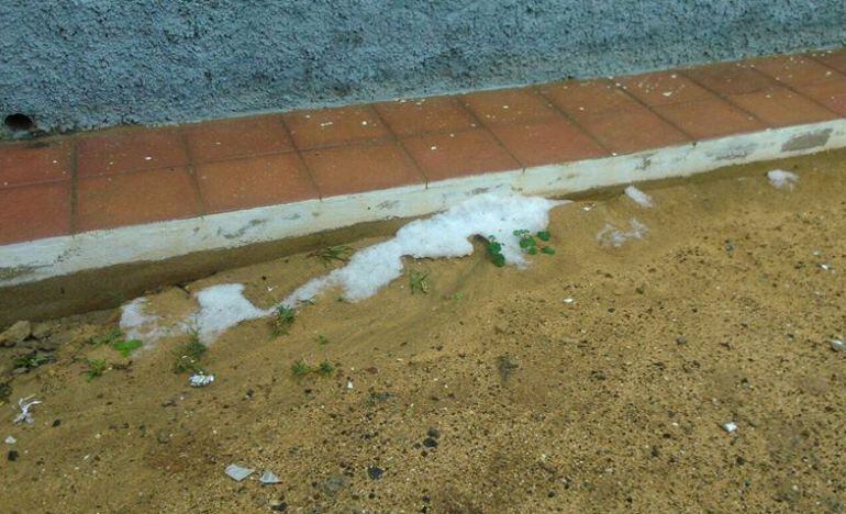 Granizo en La Graciosa