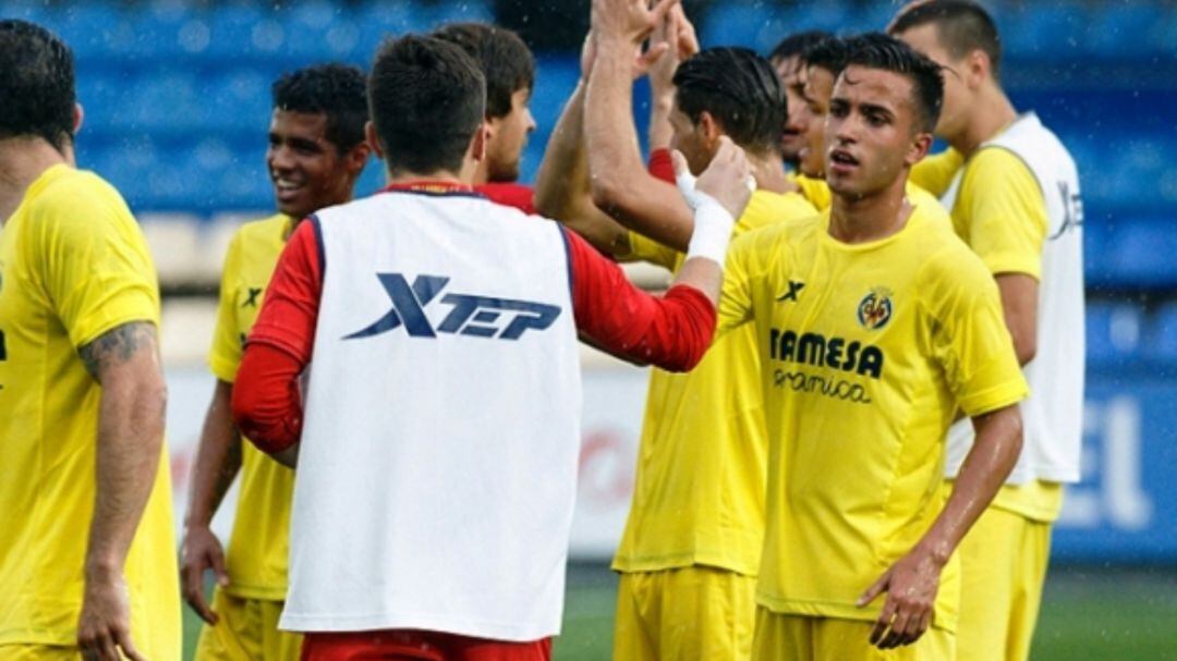 Franco Acosta, en un partido con el Villarreal